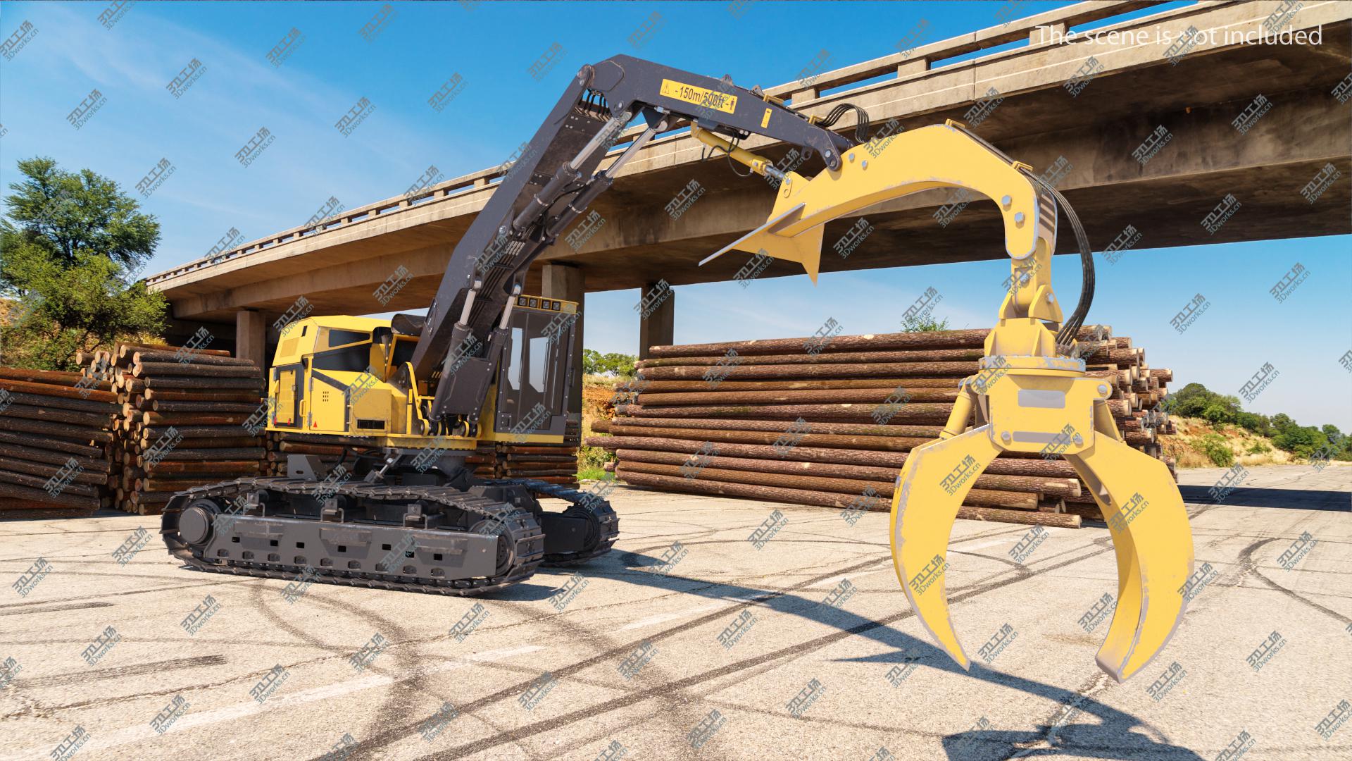 images/goods_img/20210313/3D Tracked Knuckleboom Loader Dirty Generic Rigged/2.jpg